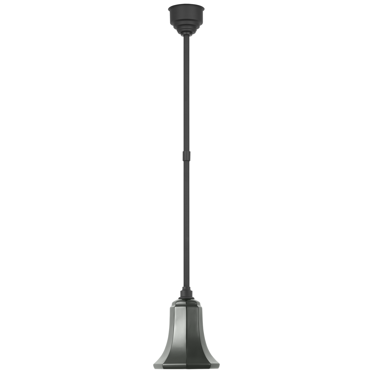 Academy Pendant | Matte Black | 7.5" Green Savannah Shade