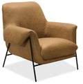 Ambroise Metal Frame Club Chair | Brown