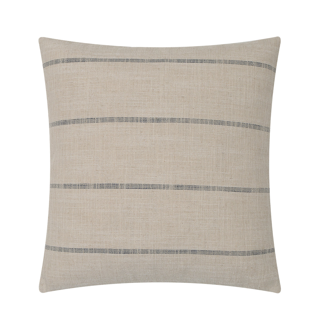 Montana Decorative Pillow | Charcoal Stripe