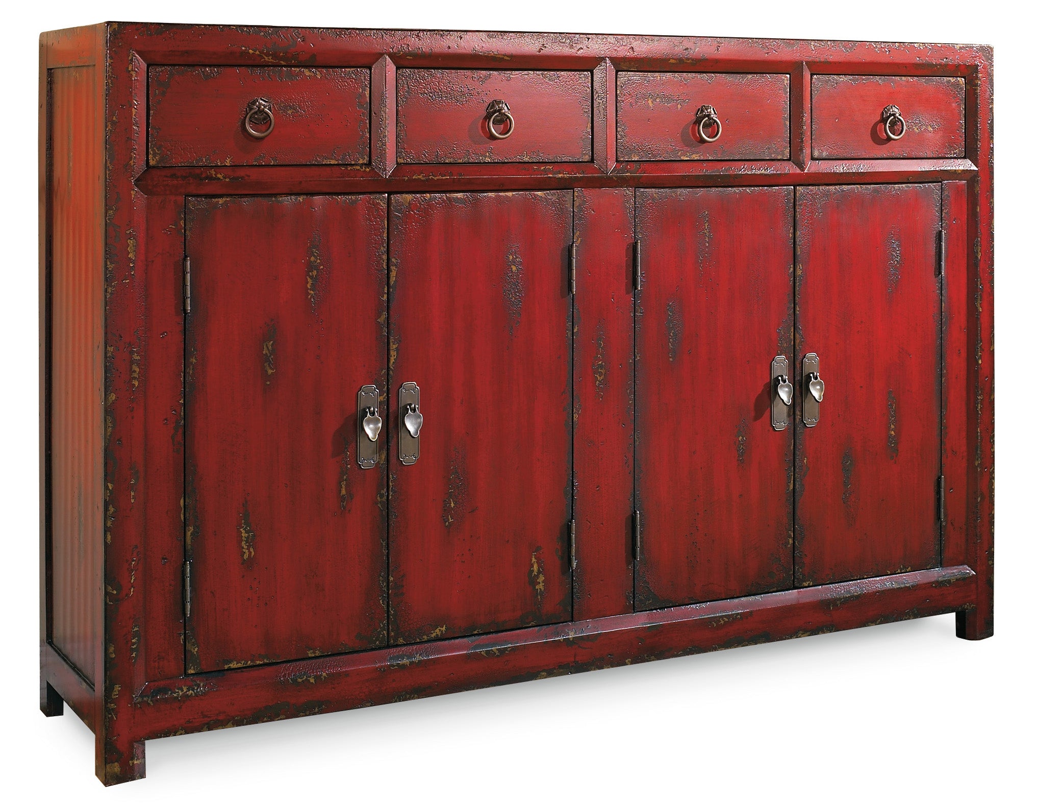 Red Asian Cabinet | 58"