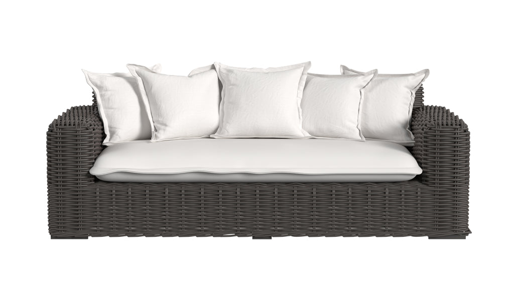 Cabo Loveseat in Soothe Pearl w/ Flange Welt