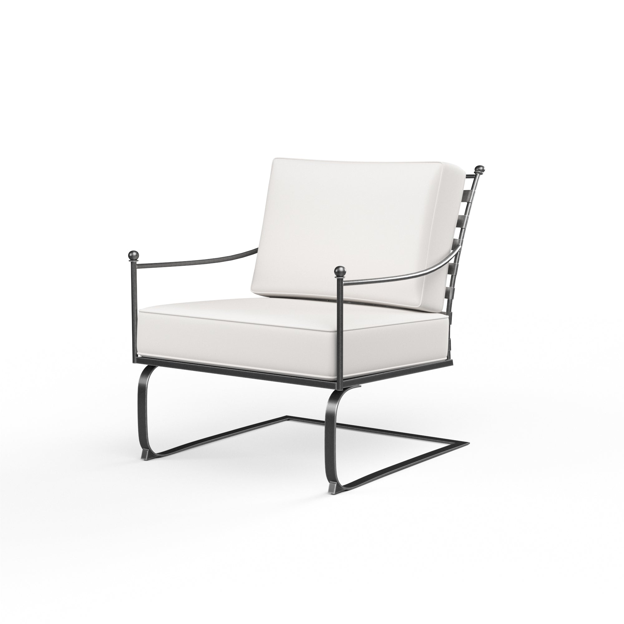 Provence Club Rocker in Canvas White w/ Self Welt