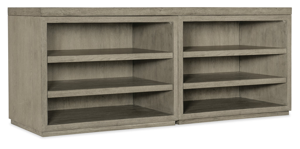 Linville Falls 72" Credenza with Two Open Desk Cabinets