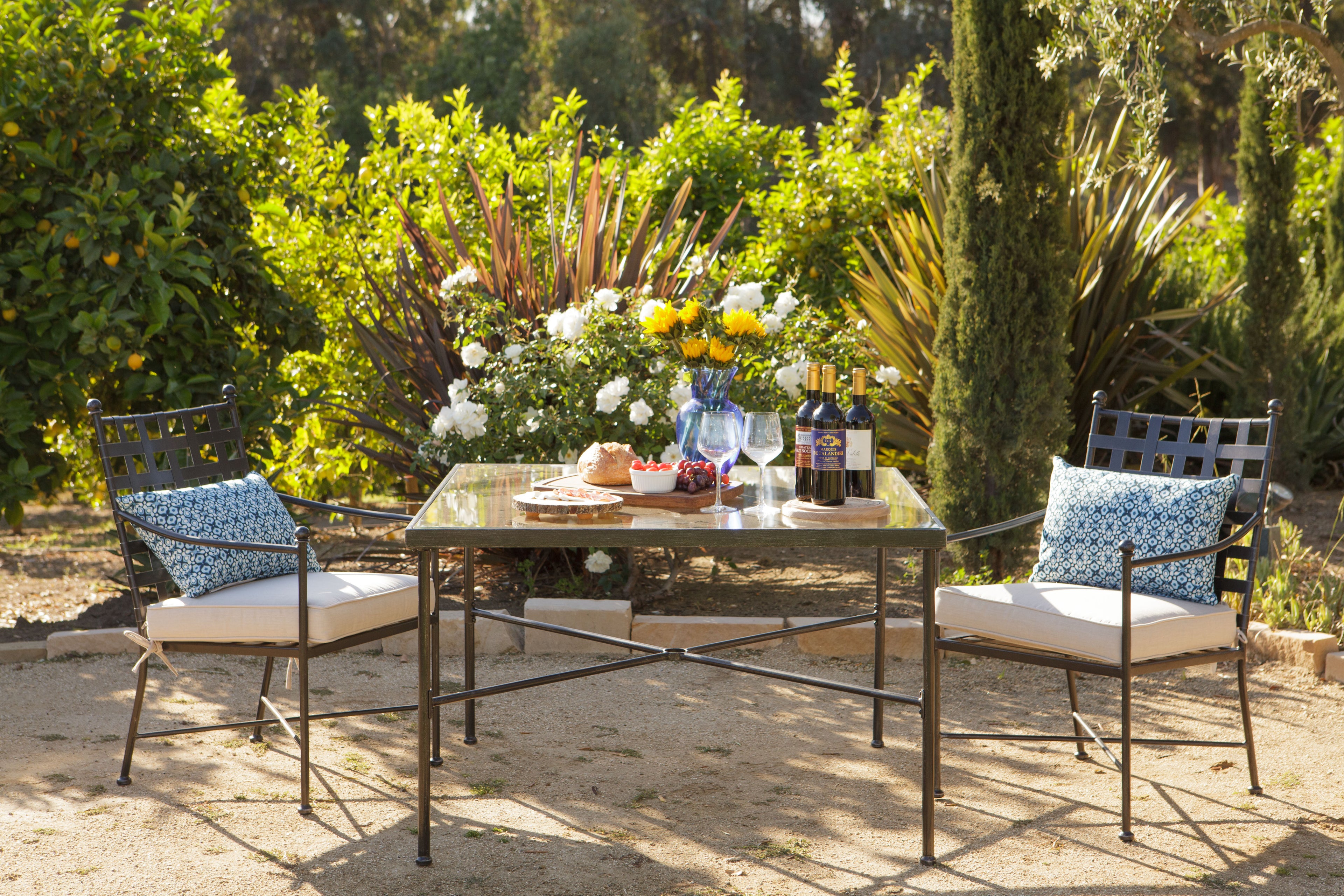 Provence Dining Chair in Canvas Flax w/ Self Welt