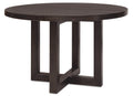 Driftwood 48in Round Dining Table | Burnt Timber