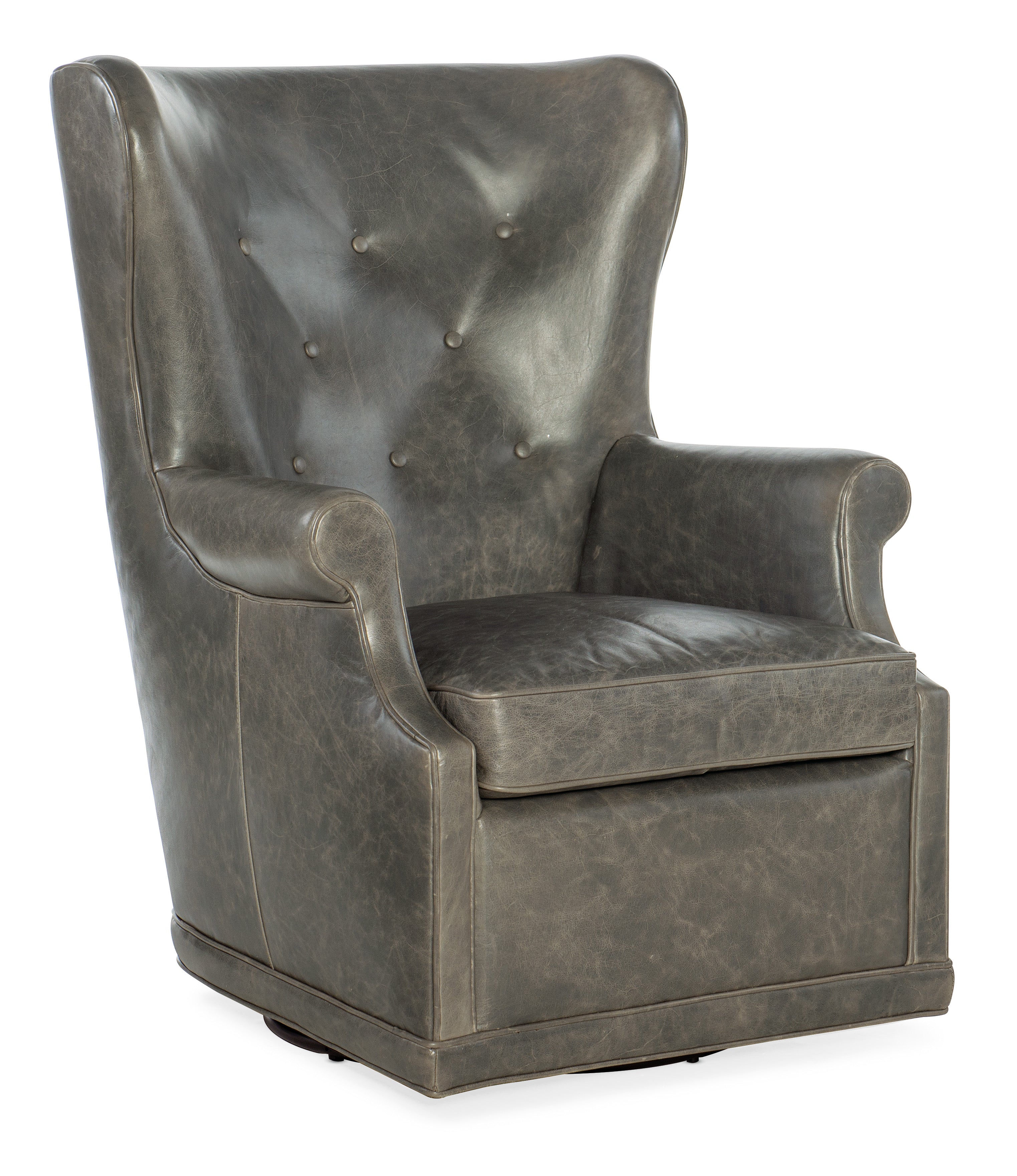 Mai Wing Swivel Club Chair | Welt Trim