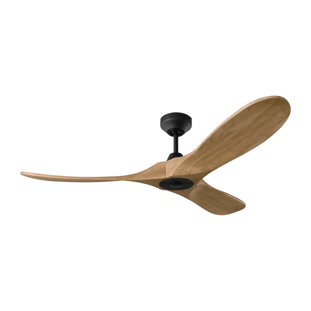 Maverick Smart 52 Ceiling Fan | Matte Black | Naturel Honey Blades Midnight Black
