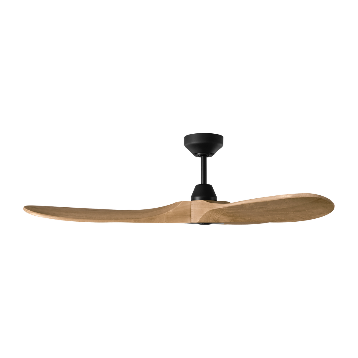 Maverick Smart 52 Ceiling Fan | Matte Black | Naturel Honey Blades Midnight Black
