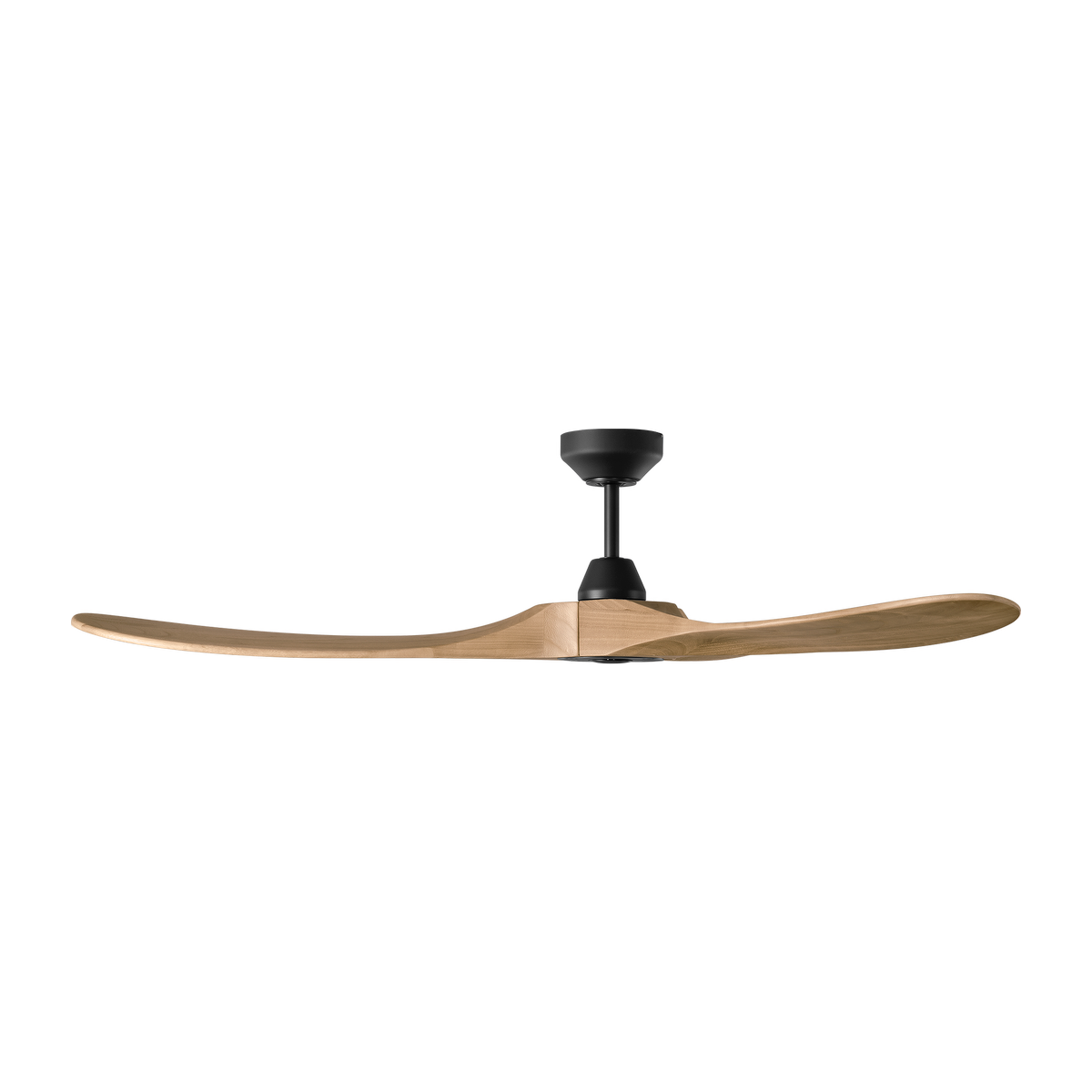 Maverick Smart 60 Ceiling Fan | Midnight Black | Natural Honey Blades