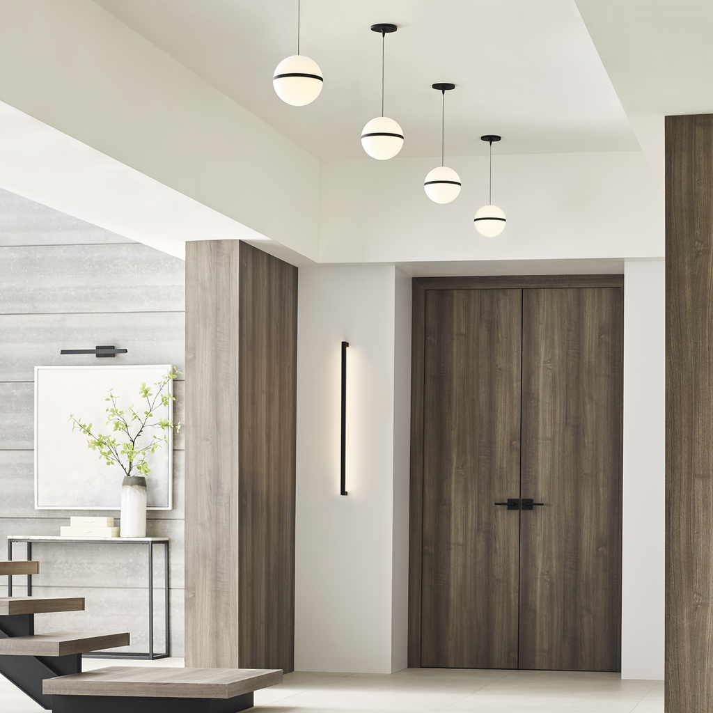 Mini Hanea Pendant | Nightshade Black | Acrylic Shade Monopoint Bulb(s) Included