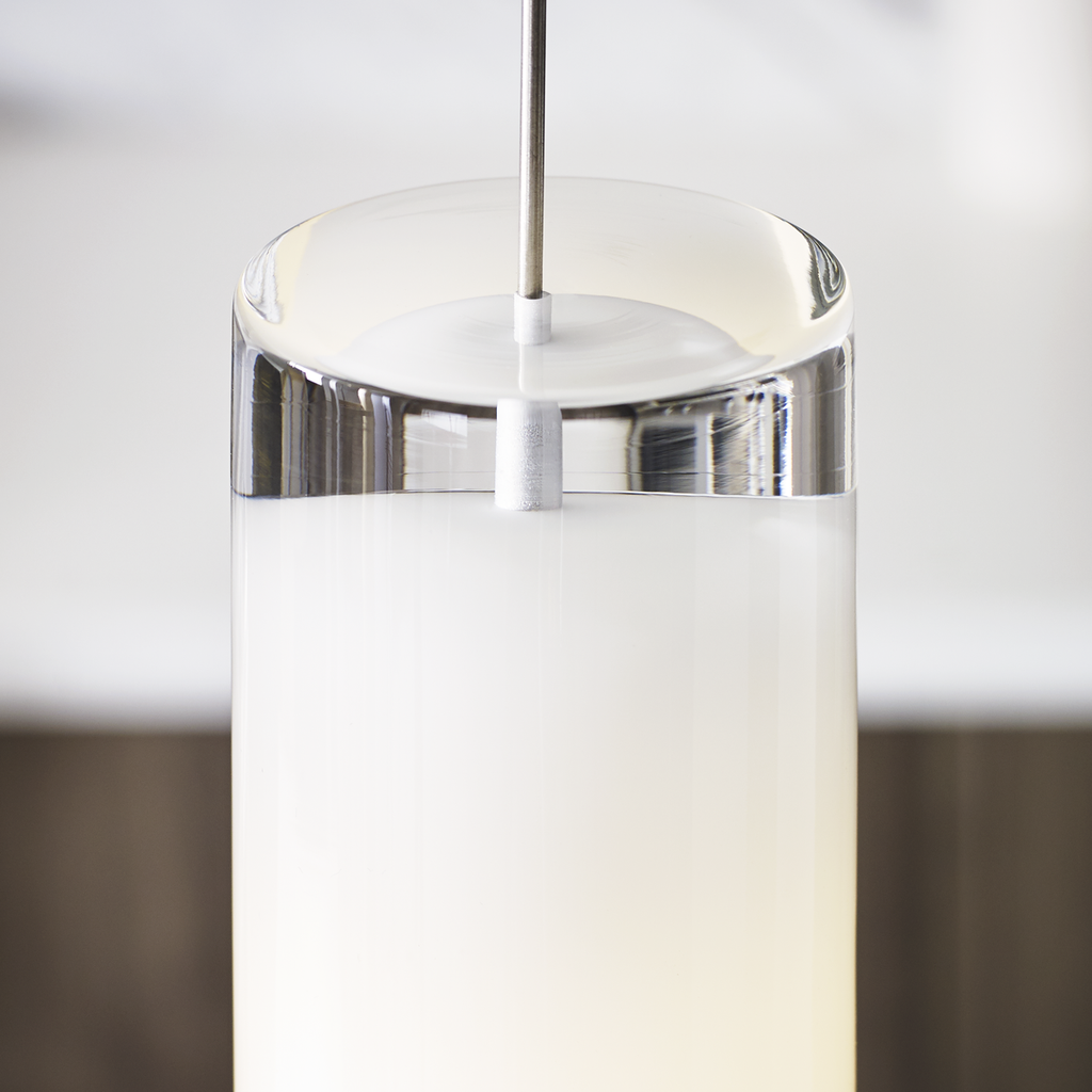 Horizon Pendant | Satin Nickel | Frost glass Monopoint Bulb(s) Included