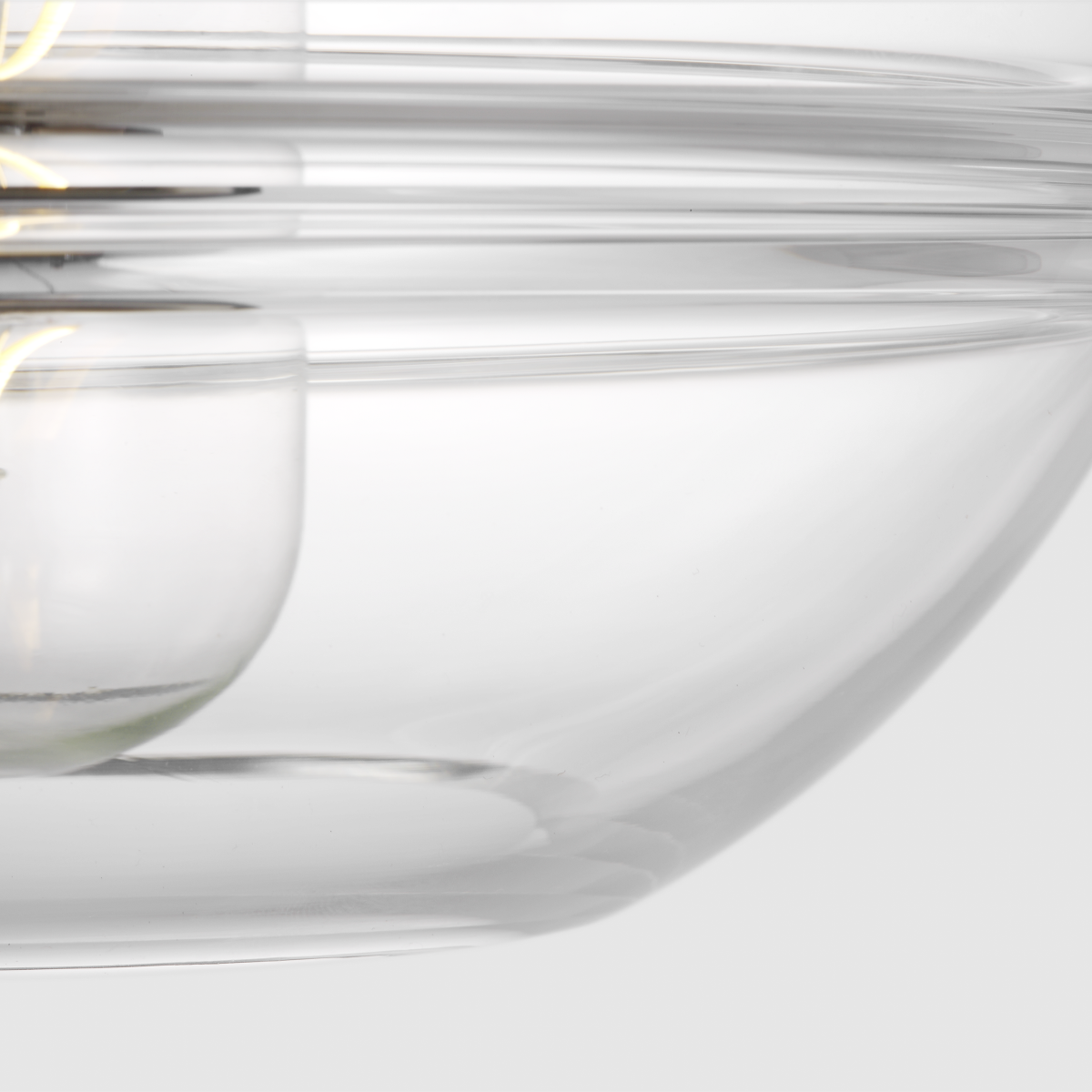 Sedona Medium Pendant | Clear Nightshade Black Bulb Not Included