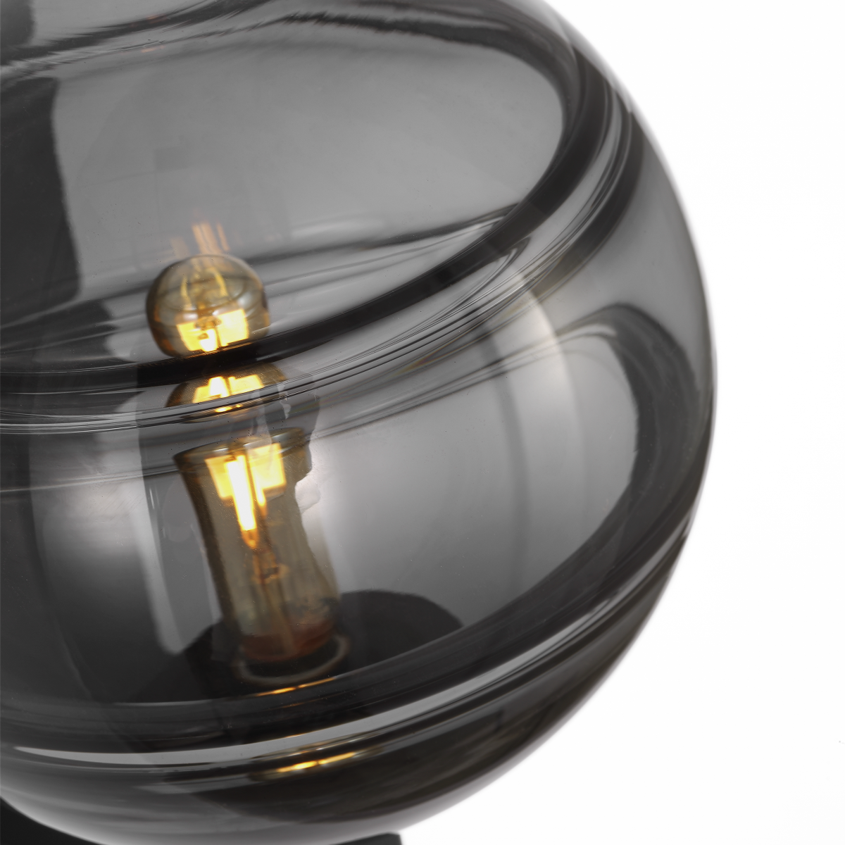 Sedona Wall Transparent Smoke Nightshade Black Bulb Not Included