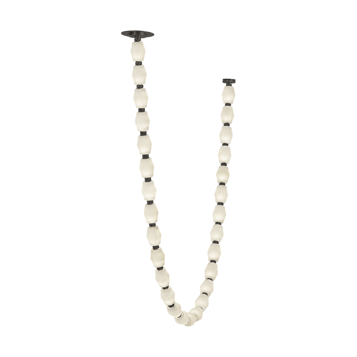 Collier Alabaster 84 Chandelier | Bronze 2700K Remote 120V
