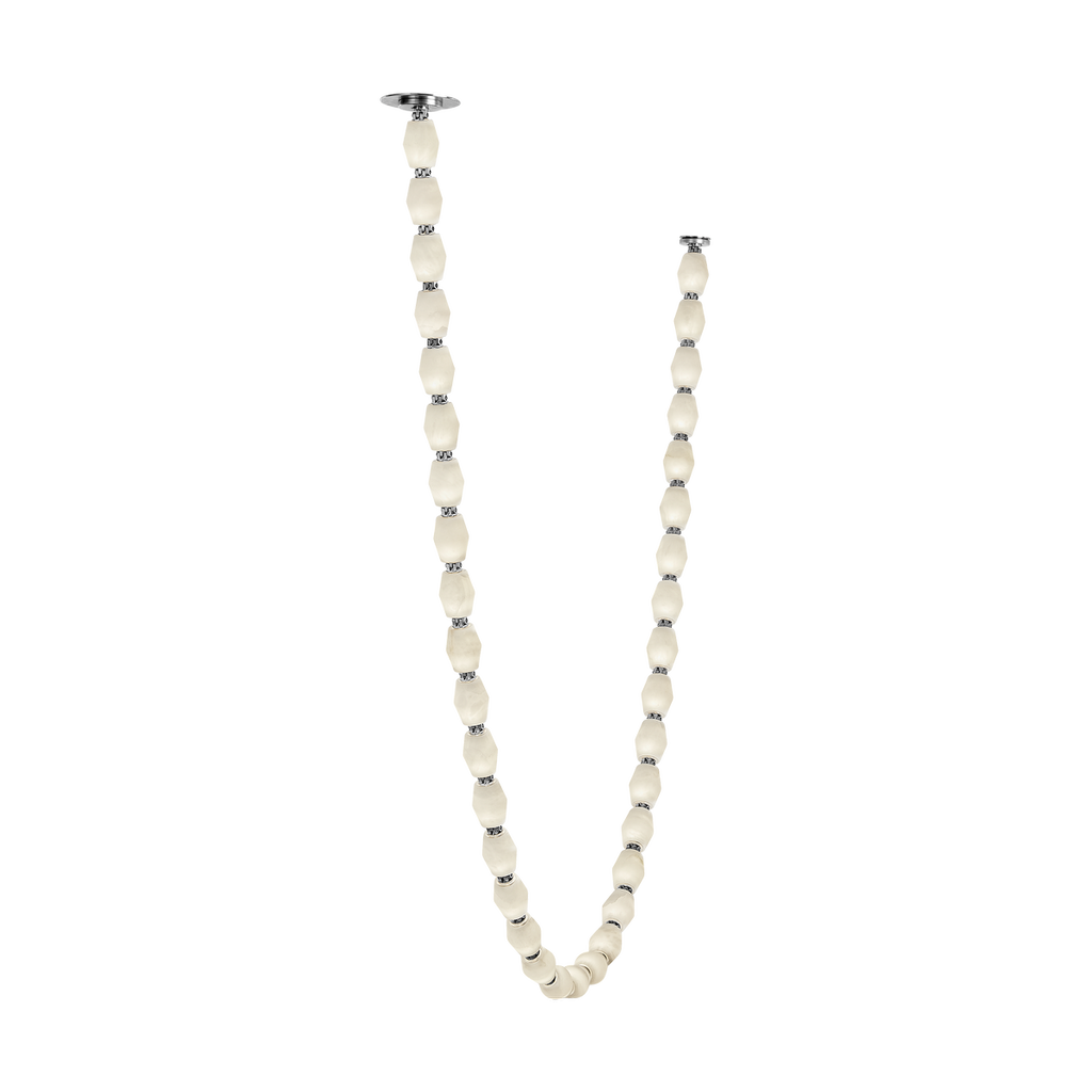 Collier Alabaster 108 Chandelier | Polished Nickel 2700K Remote 120V