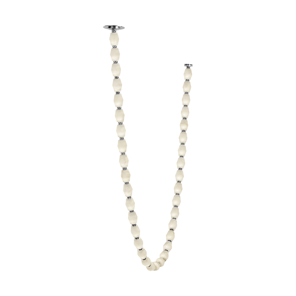 Collier Alabaster 108 Chandelier | Polished Nickel 2700K Remote 120V