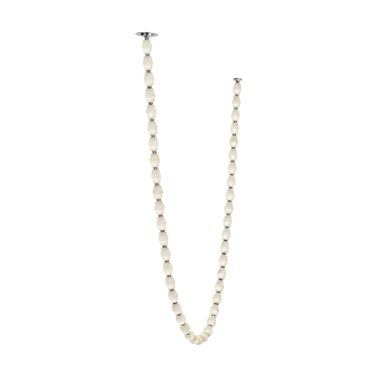 Collier Alabaster 132 Chandelier | Polished Nickel 2700K Remote 120V