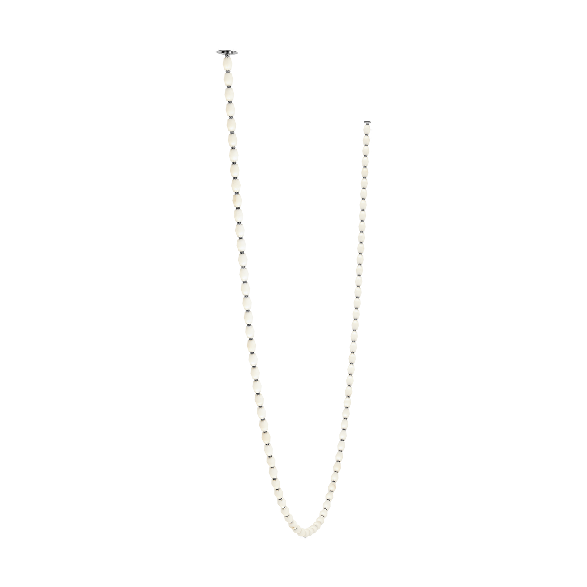 Collier Alabaster 240 Chandelier | Polished Nickel 2700K Remote 120V