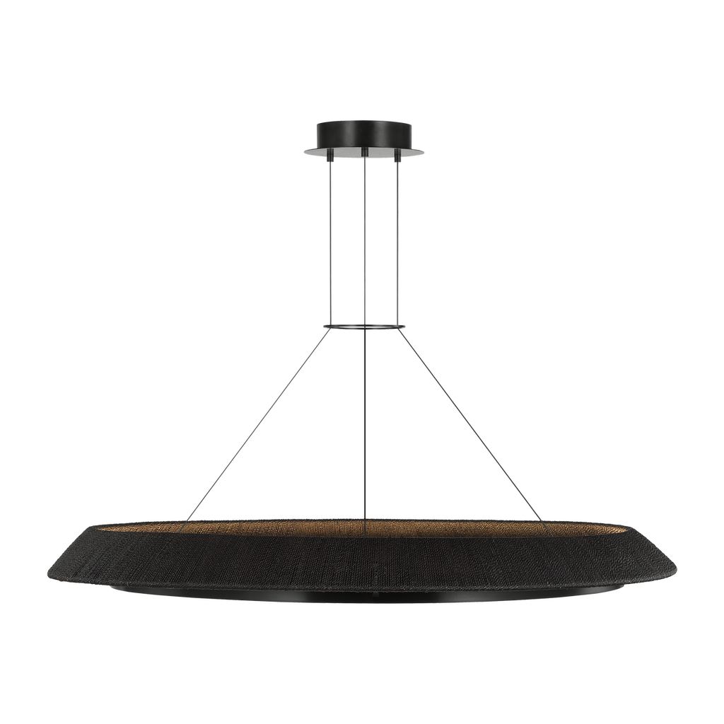 Noa X-Large Chandelier Washed Black hand-rubbed antique brass 2700K 90 CRI