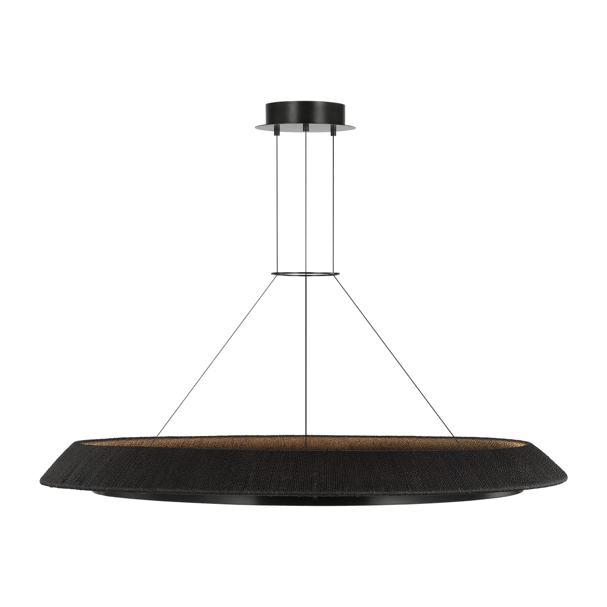 Noa X-Large Chandelier Washed Black hand-rubbed antique brass 2700K 90 CRI