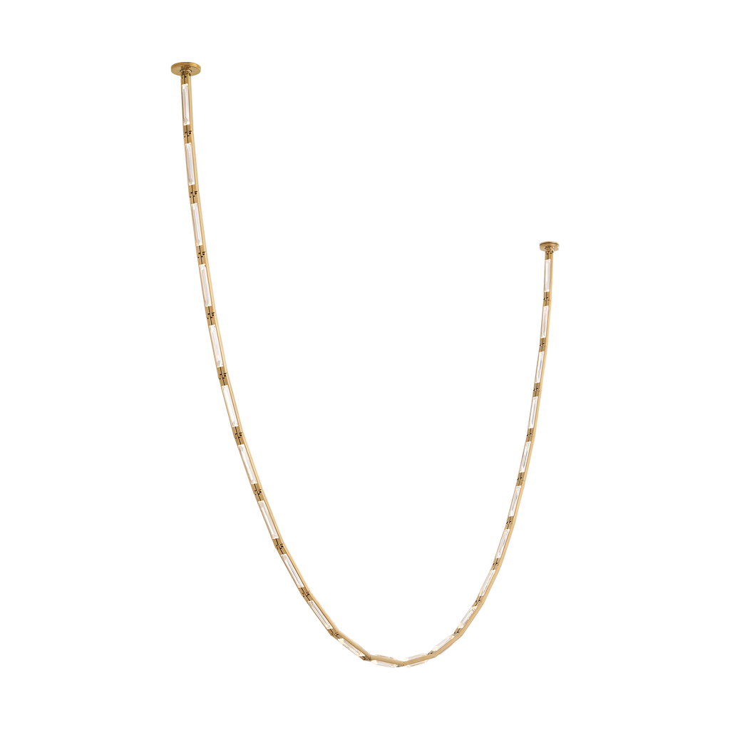 Catena 118 Chandelier | Hand-Rubbed Antique Brass 3000K Surface 120V-277V Universal