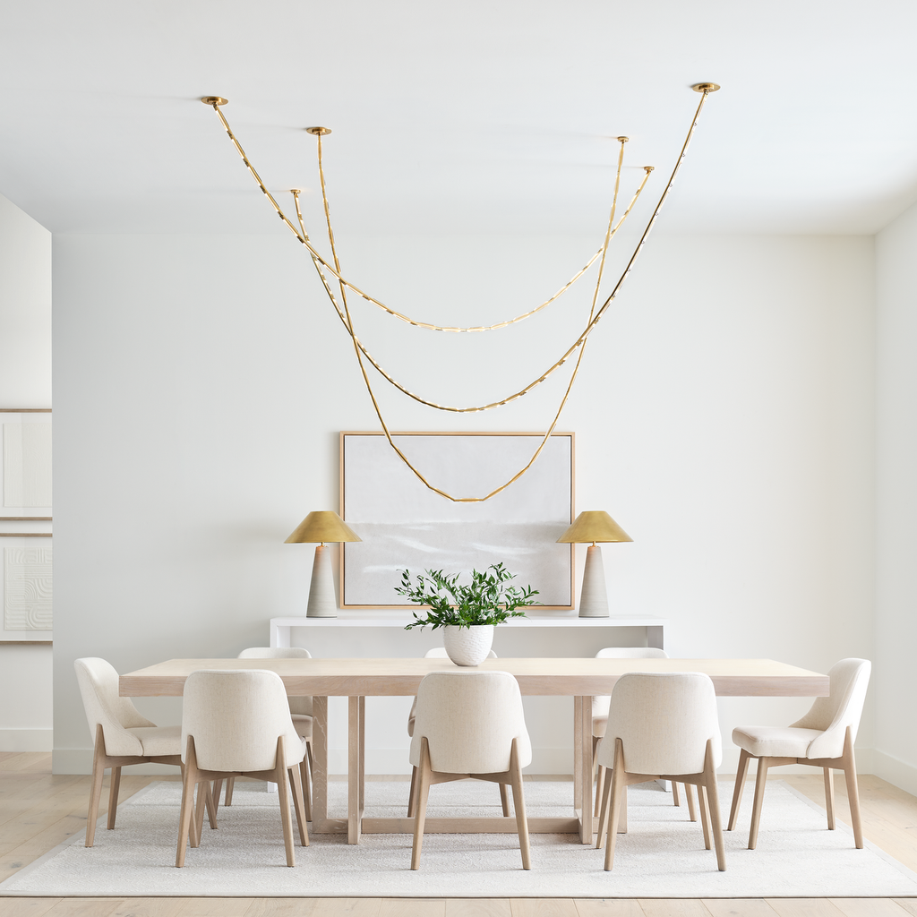 Catena 149 Chandelier | Hand-Rubbed Antique Brass 2700K Surface 120V-277V Universal