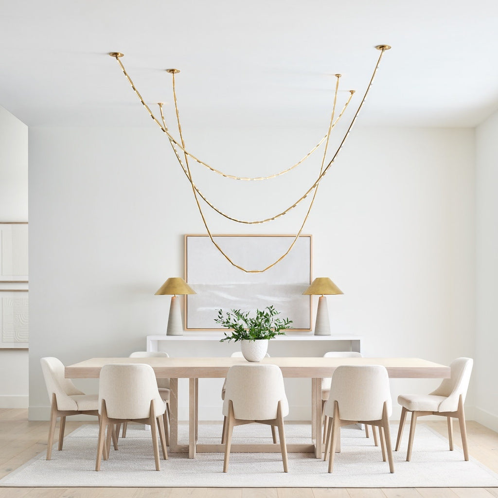 Catena 149 Chandelier | Hand-Rubbed Antique Brass 2700K Remote 277V