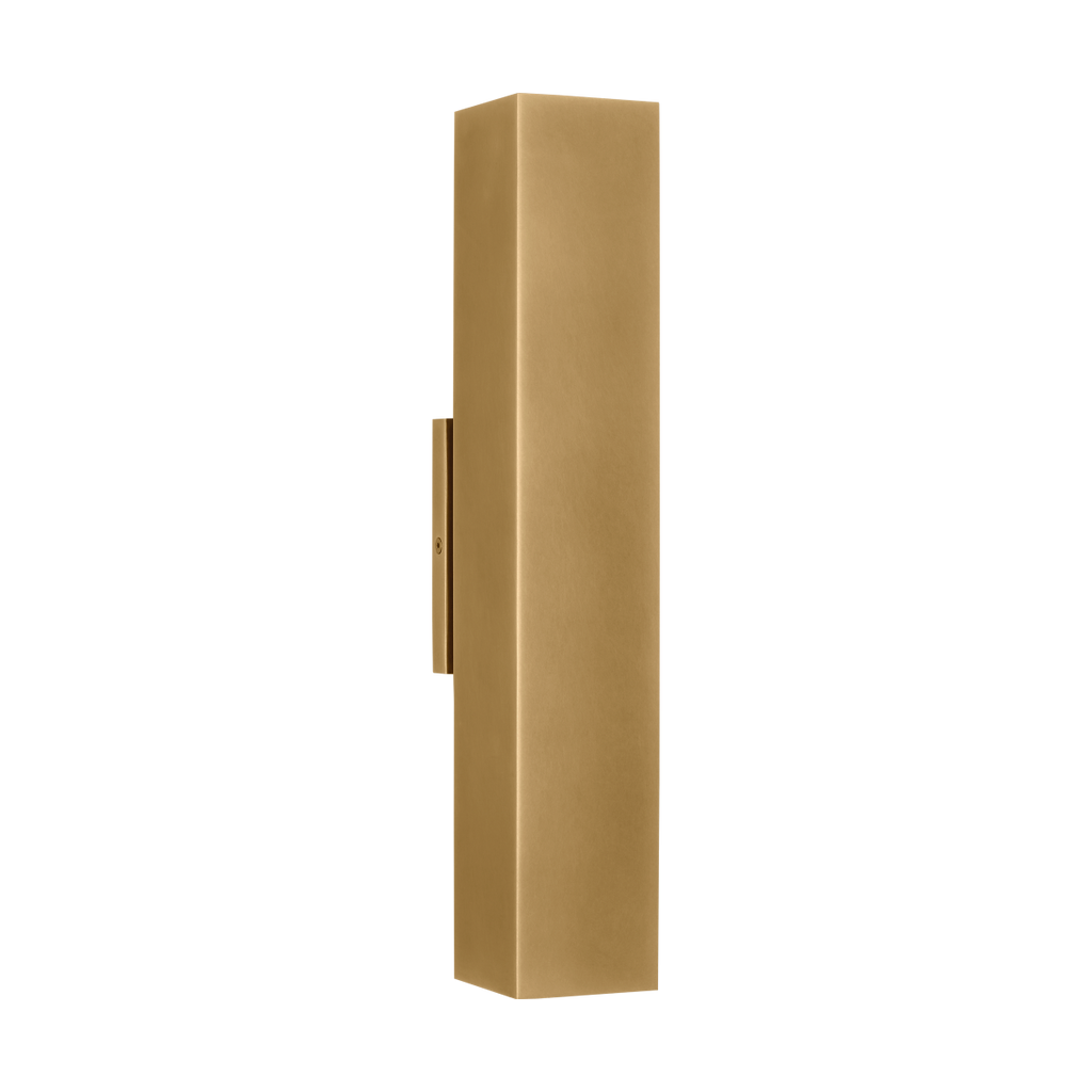 Pressa Square Large Wall Natural Brass 2700K 90 CRI