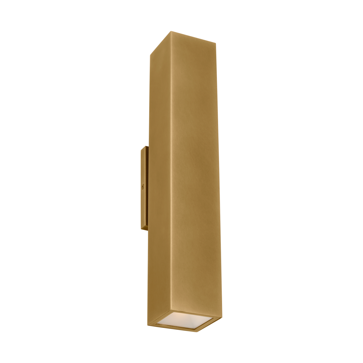 Pressa Square Large Wall Natural Brass 2700K 90 CRI
