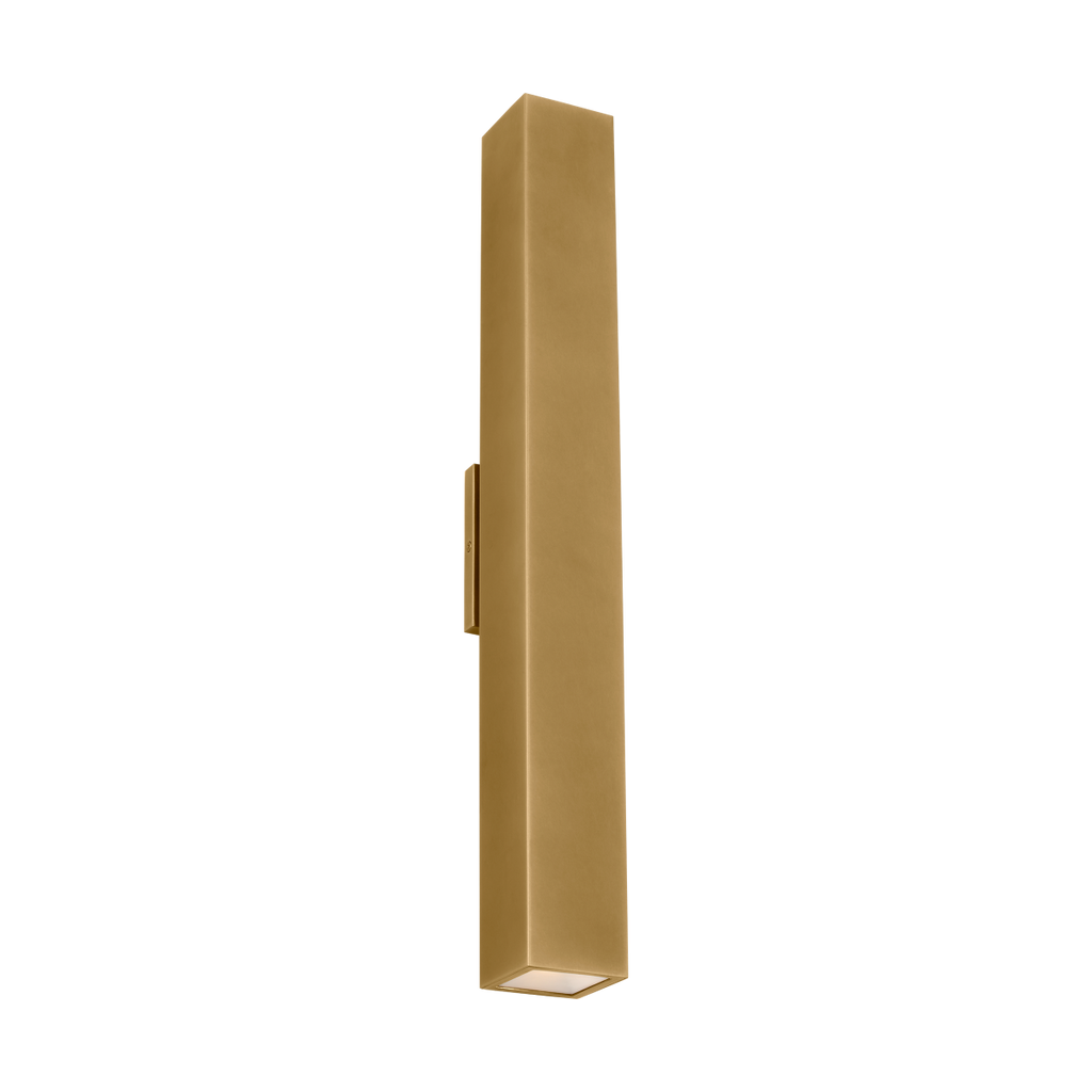 Pressa Square X-Large Wall Natural Brass 2700K 90 CRI