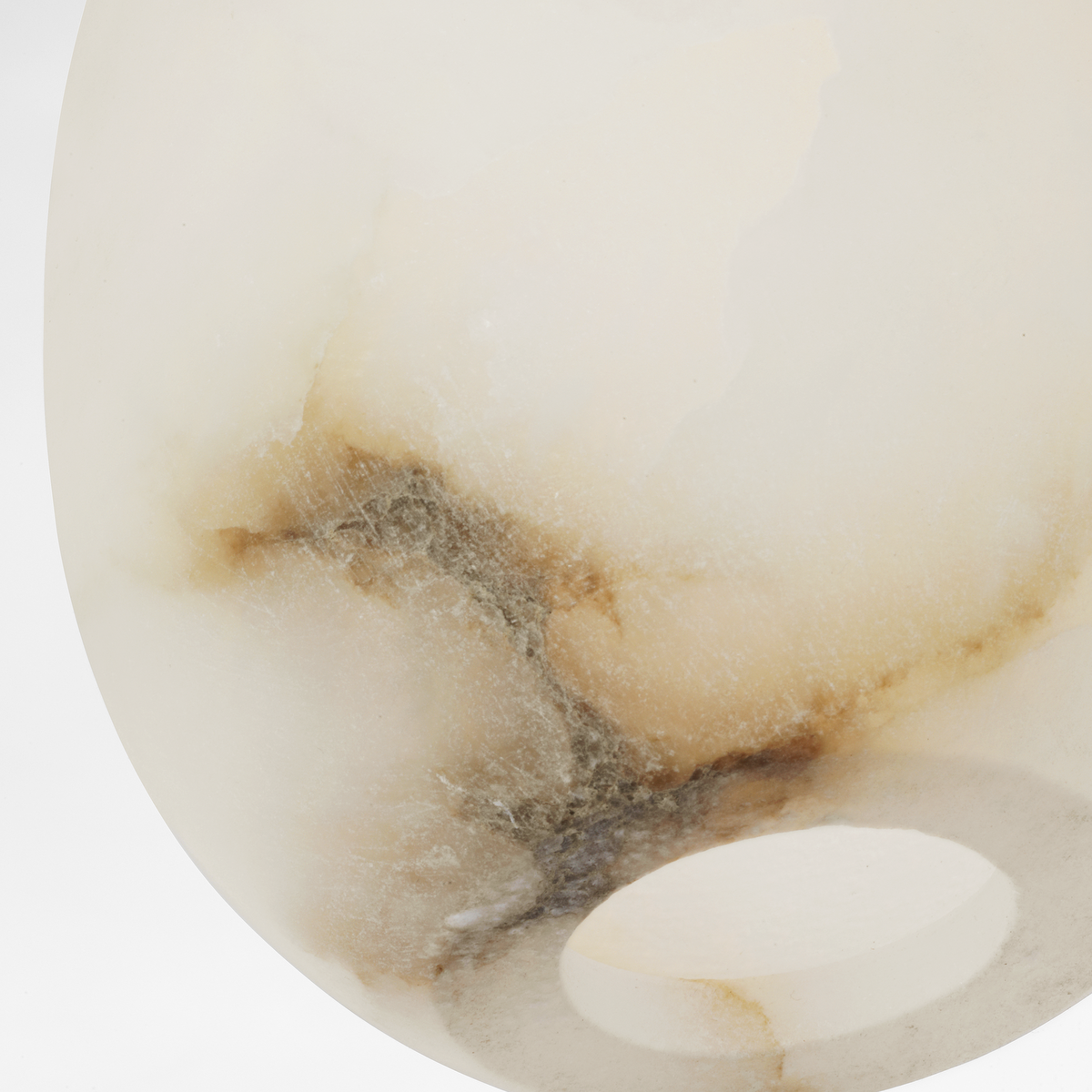 Alina Alabaster Medium Pendant | Alabaster Nightshade Black Bulb Not Included