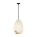 Alina Alabaster Medium Pendant | Alabaster Nightshade Black Bulb Not Included