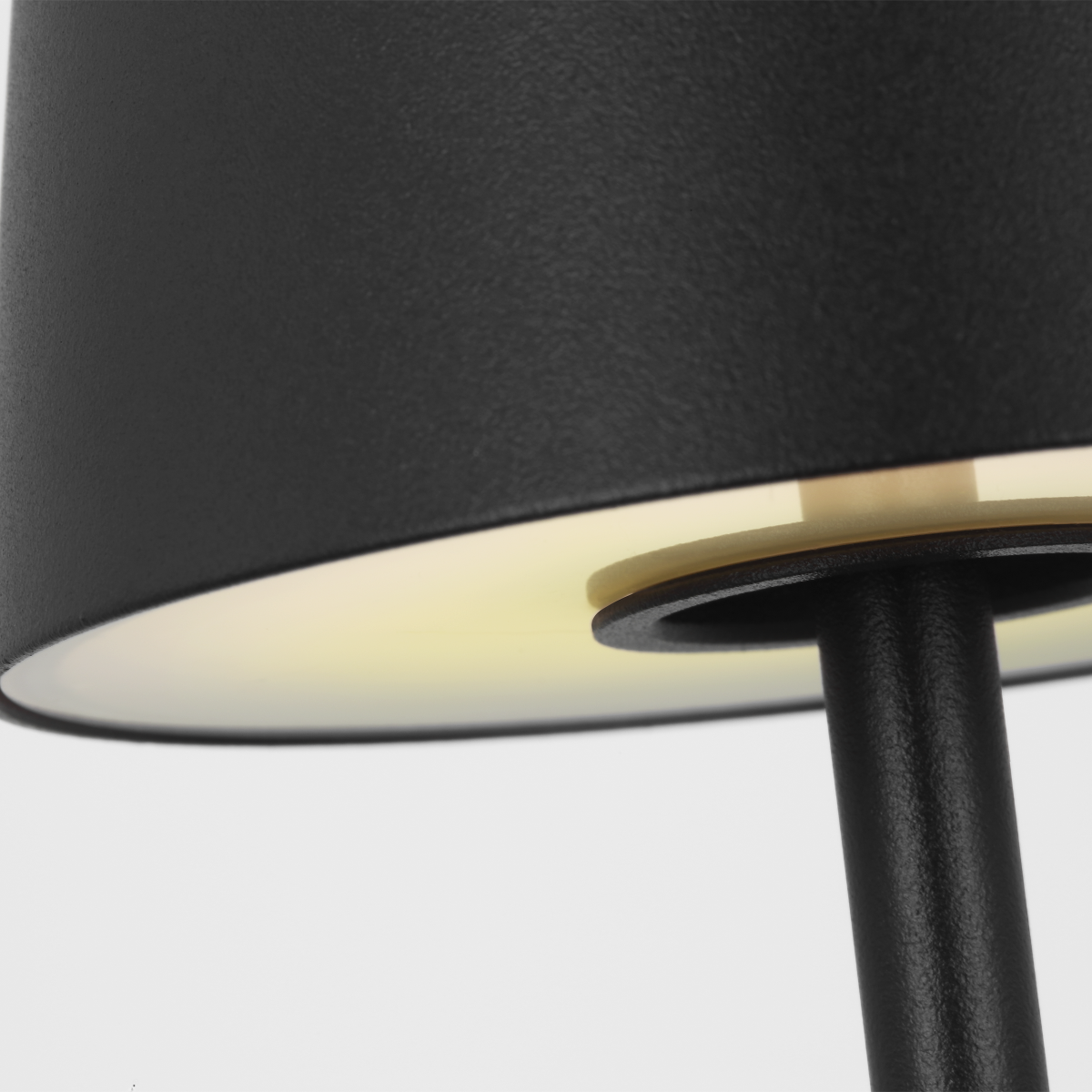 Nevis Accent Rechargeable Table Lamp Black 2700K 90 CRI wall charger included