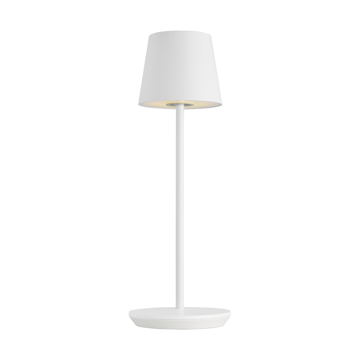 Nevis Accent Rechargeable Table Lamp matte White 2700K 90 CRI wall charger included