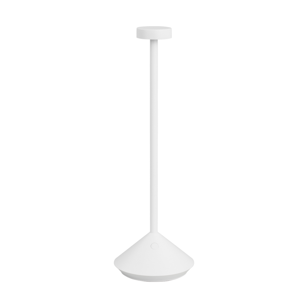 Moneta Accent Rechargeable Table Lamp matte White 2700K 90 CRI wall charger included