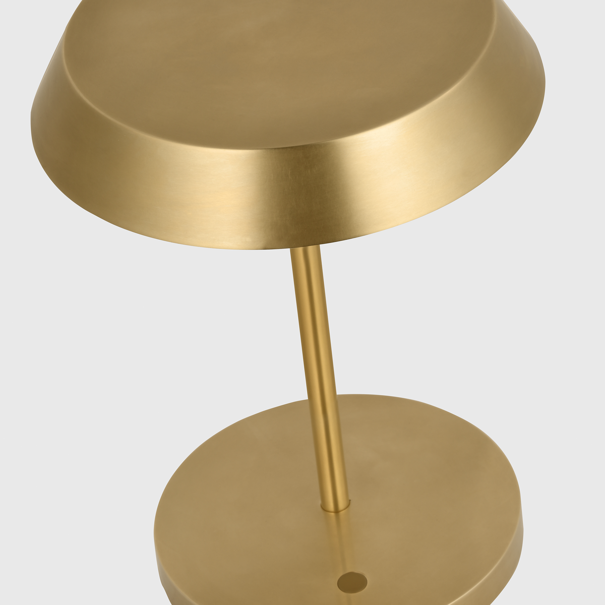 Tepa Short Accent Rechargeable Table Lamp Hand Rubbed Antique Brass 2700K 90 CRI