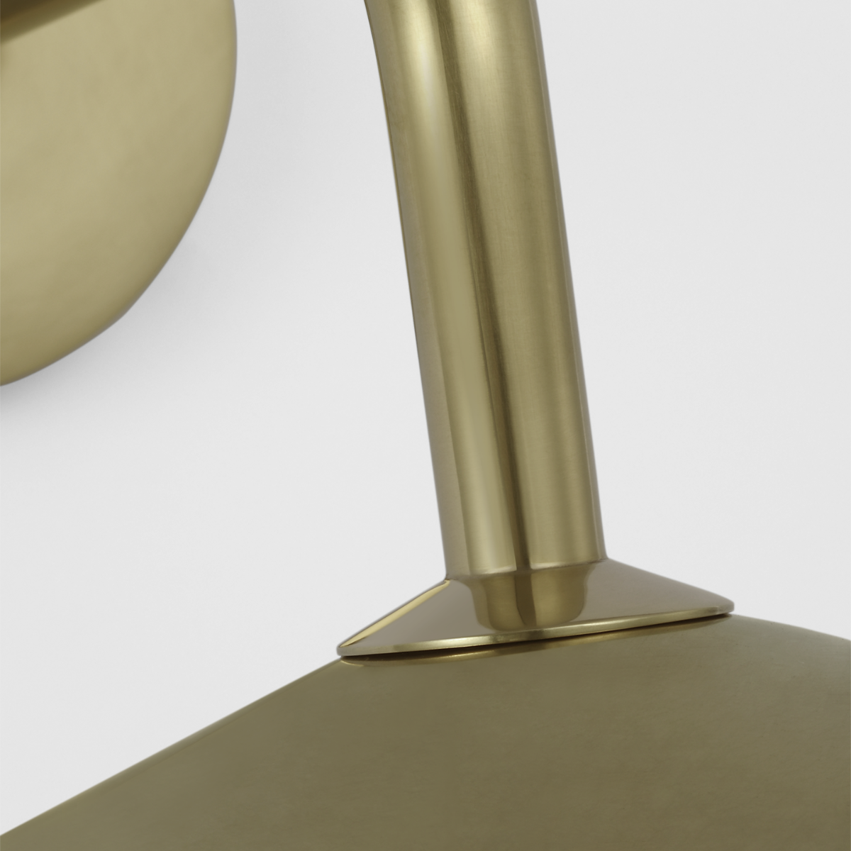Ponce 9" Sconce | Hand-Rubbed Antique Brass | Hand-Rubbed Antique Brass Shade