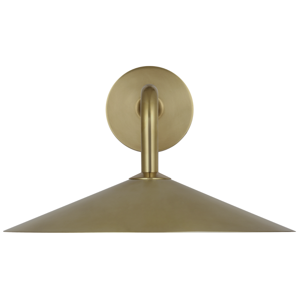 Ponce 9" Sconce | Hand-Rubbed Antique Brass | Hand-Rubbed Antique Brass Shade