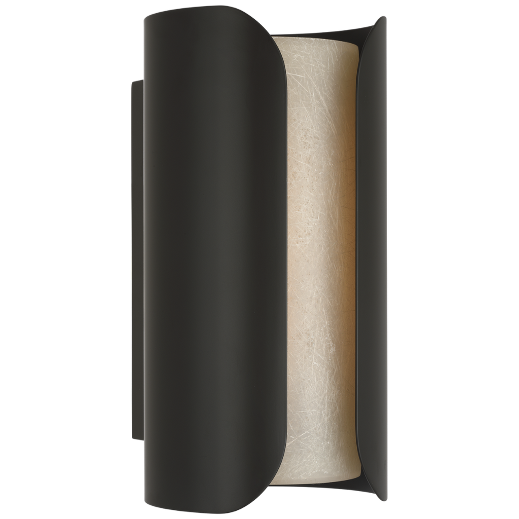 Armise 14" Sconce | Matte Carbon | Nova Frost