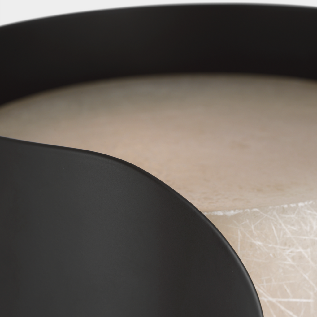 Armise 14" Sconce | Matte Carbon | Nova Frost