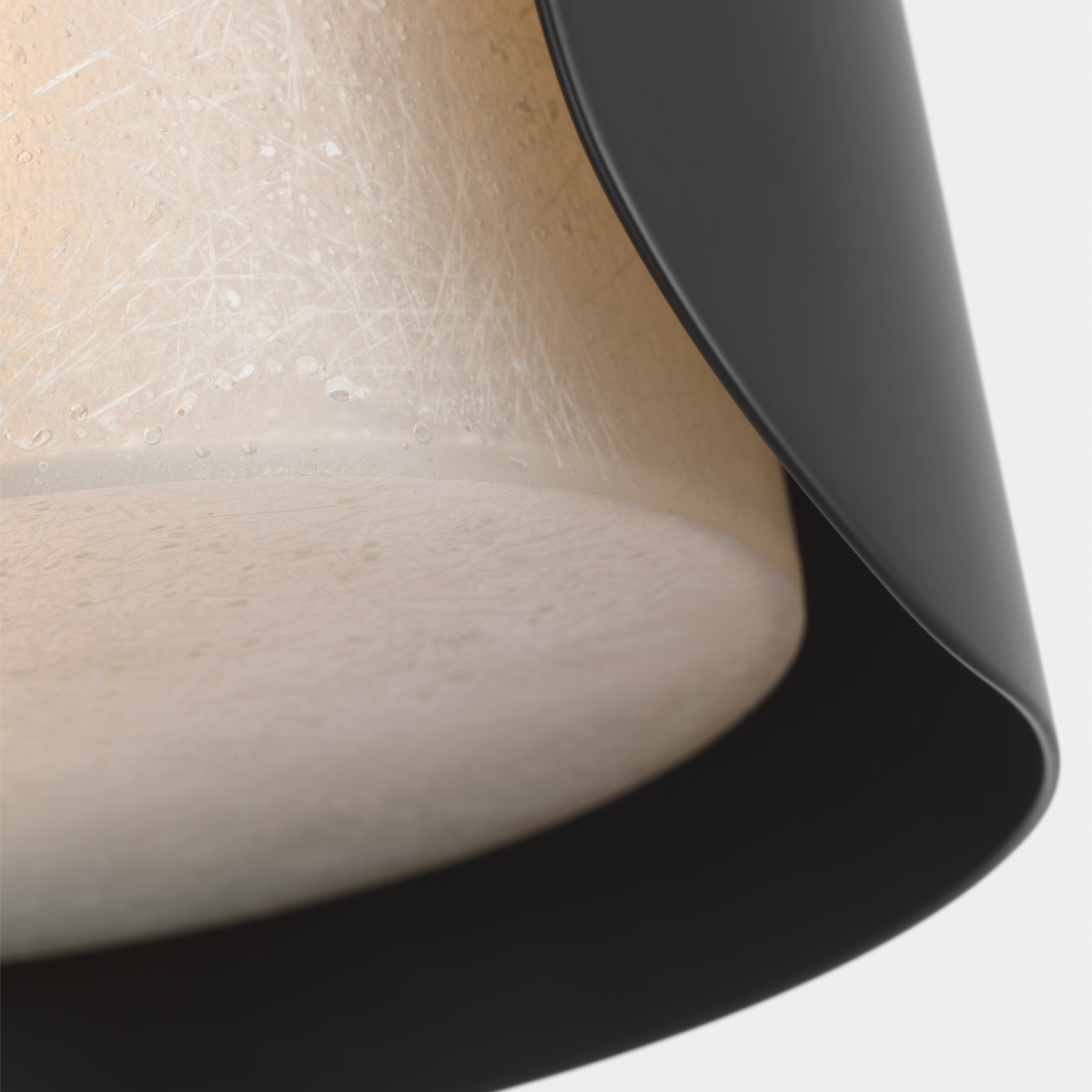 Armise 14" Sconce | Matte Carbon | Nova Frost