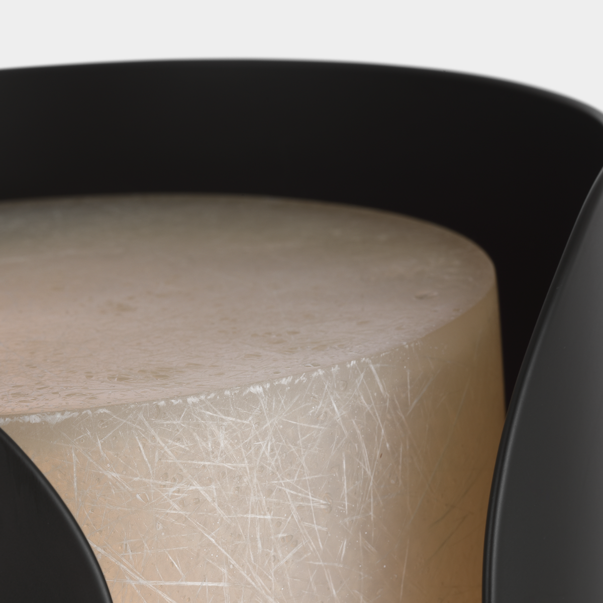 Armise 14" Sconce | Matte Carbon | Nova Frost