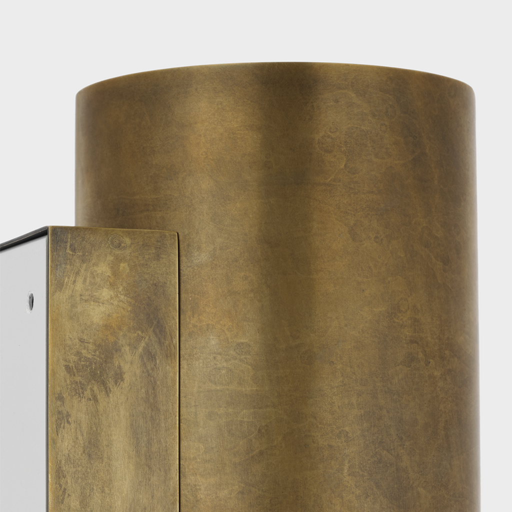 Armise 18" Sconce | Mottled Brass | Alabaster