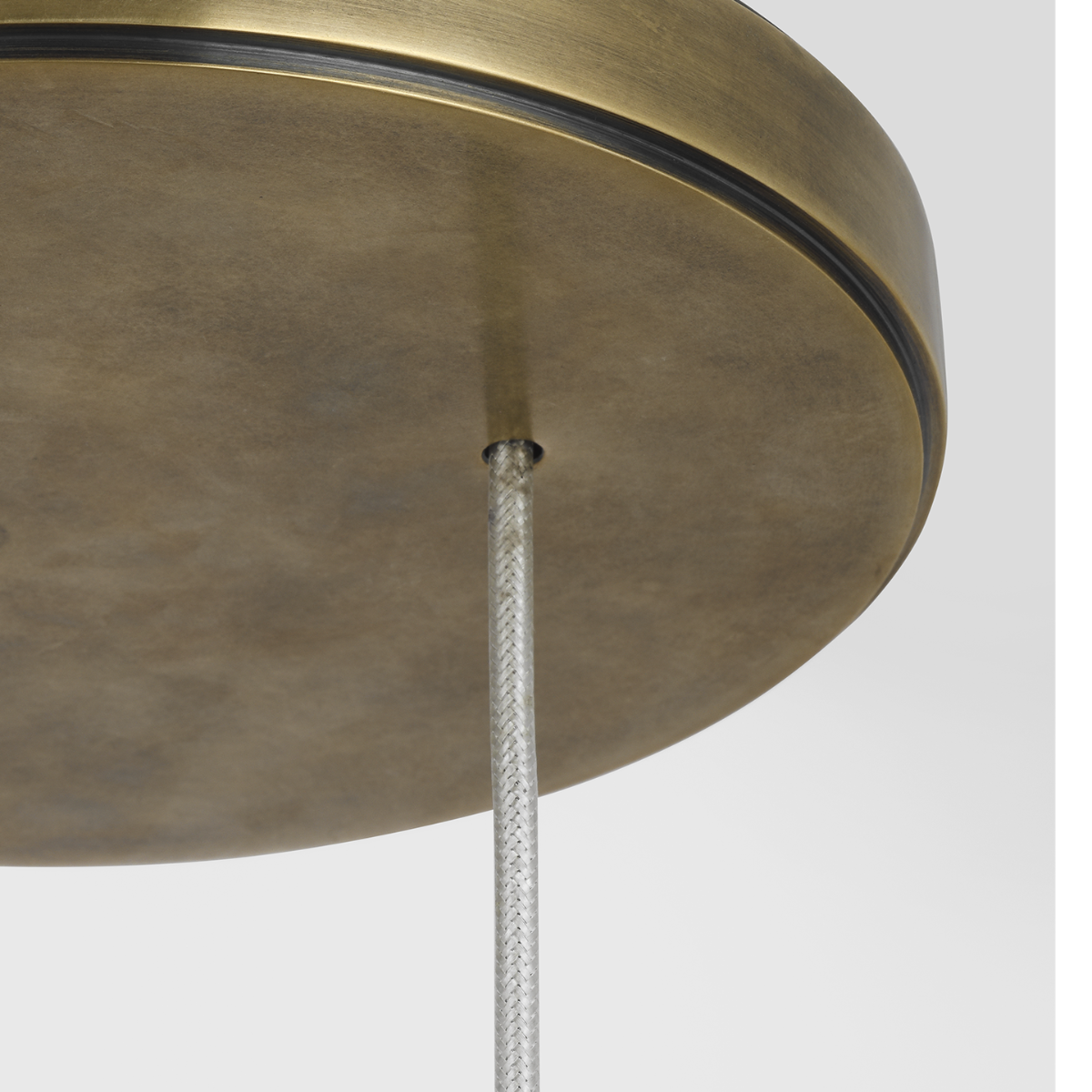 Armise 8" Pendant | Mottled Brass | Alabaster