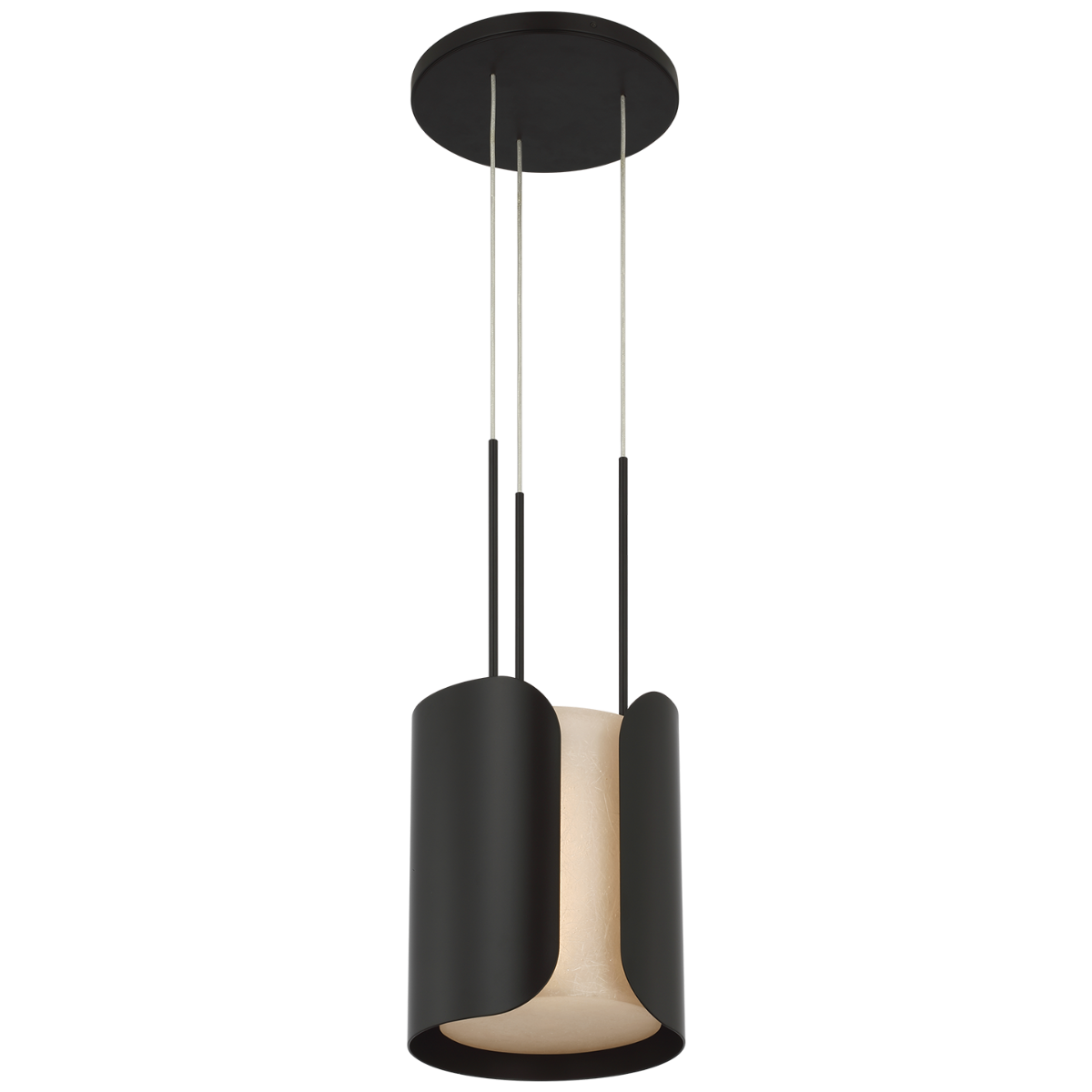 Armise 11" Pendant | Matte Carbon | Nova Frost