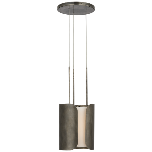Armise 11" Pendant | Mottled Pewter | Alabaster