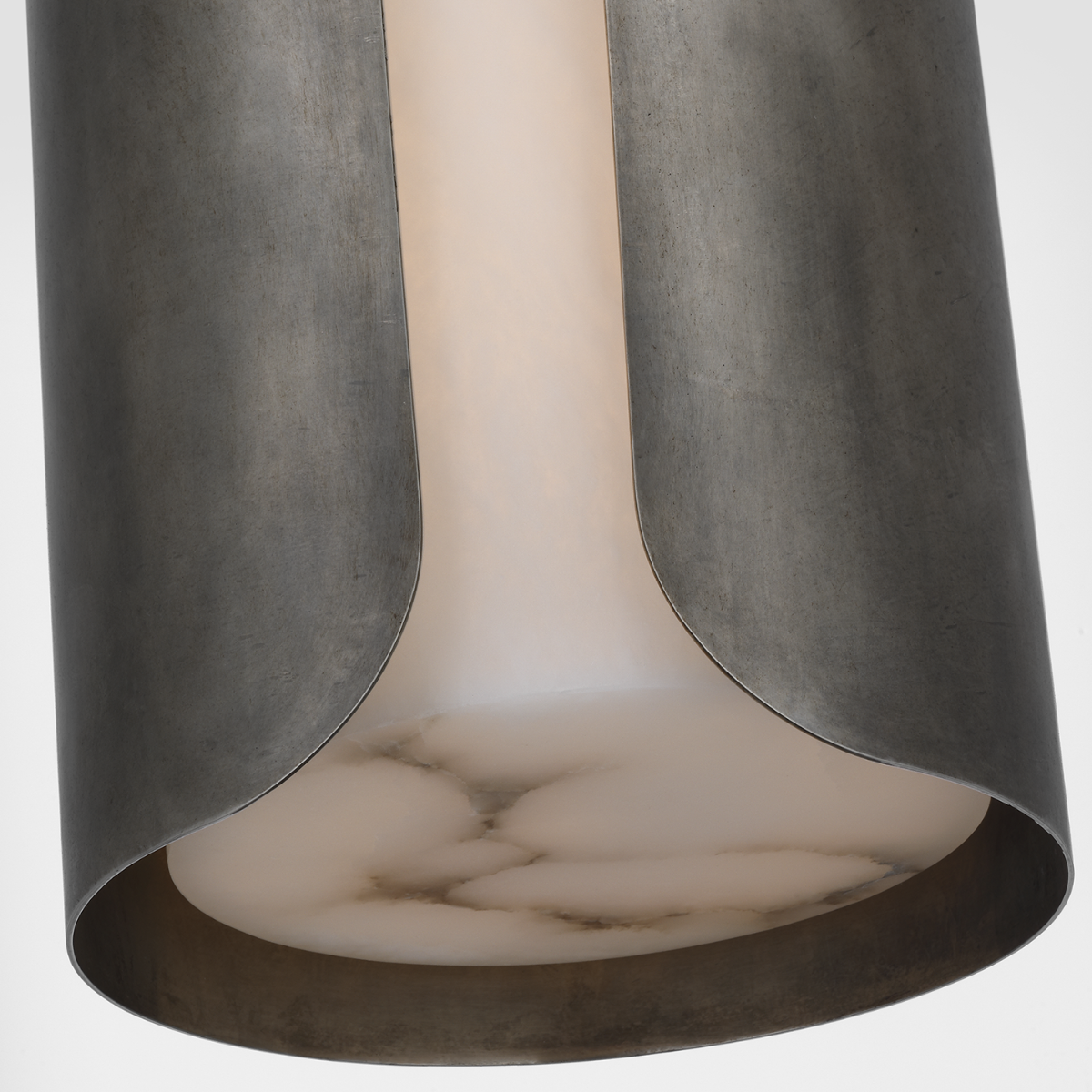 Armise 11" Pendant | Mottled Pewter | Alabaster