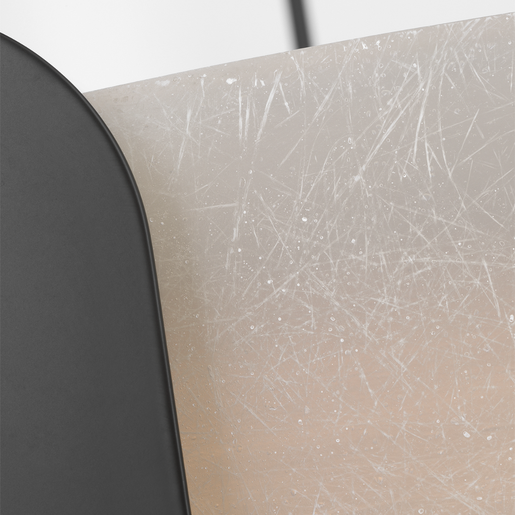 Armise 28" Drum Chandelier | Matte Carbon | Nova Frost