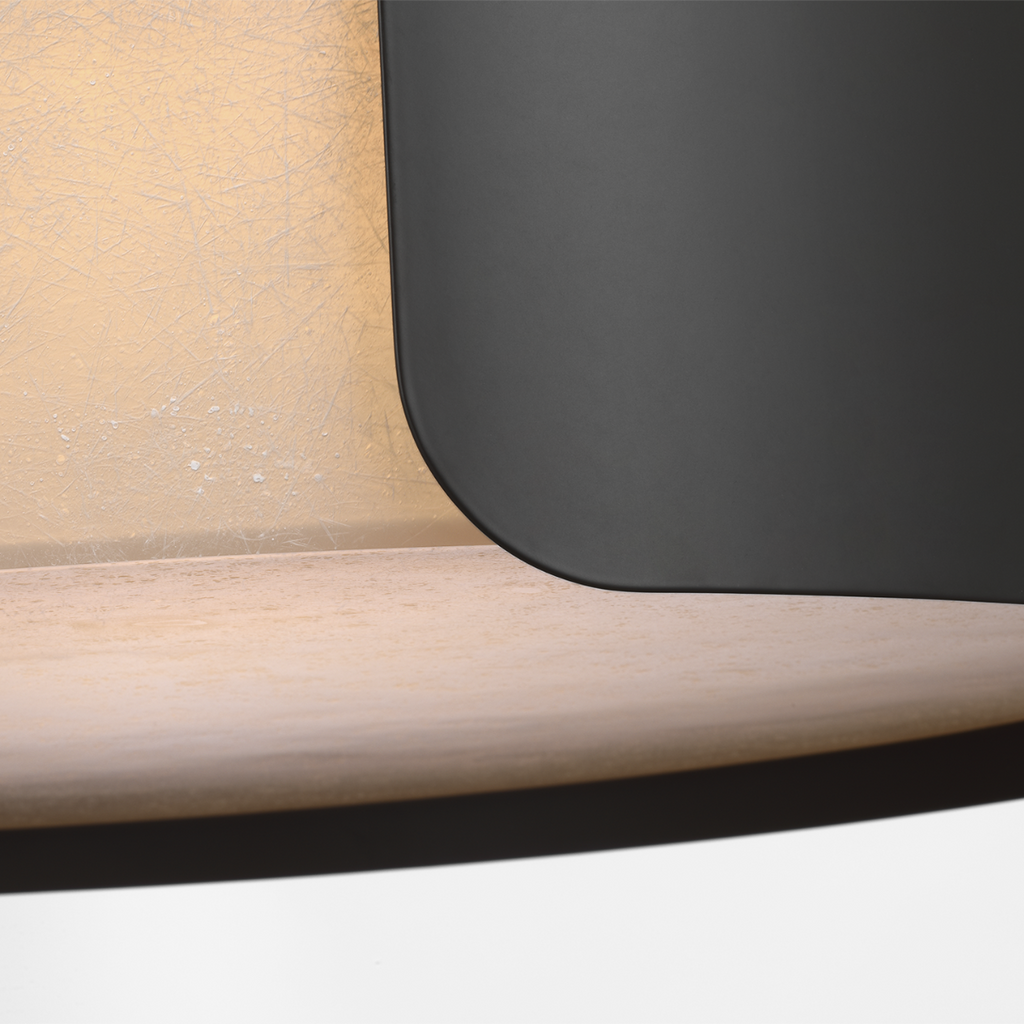 Armise 28" Drum Chandelier | Matte Carbon | Nova Frost