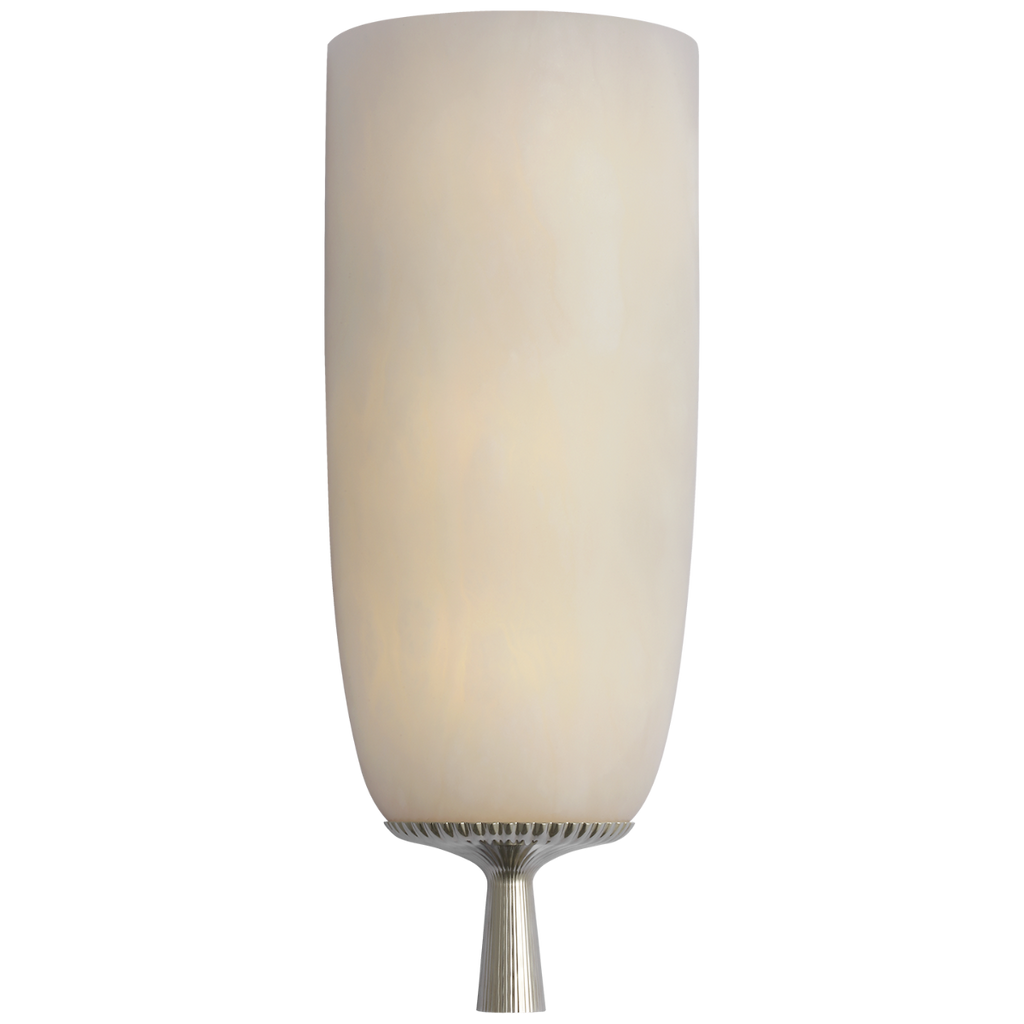 Pascal 21" Sconce | Polished Nickel | Alabaster